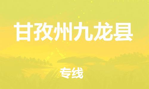 邯鄲到甘孜州九龍縣物流專線-醫(yī)療器械運(yùn)輸專線-上門提貨